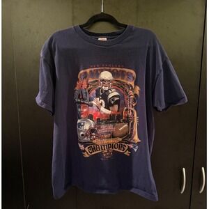 Mens New England Patriots Tom Brady Super Bowl Champions T Shirt XL